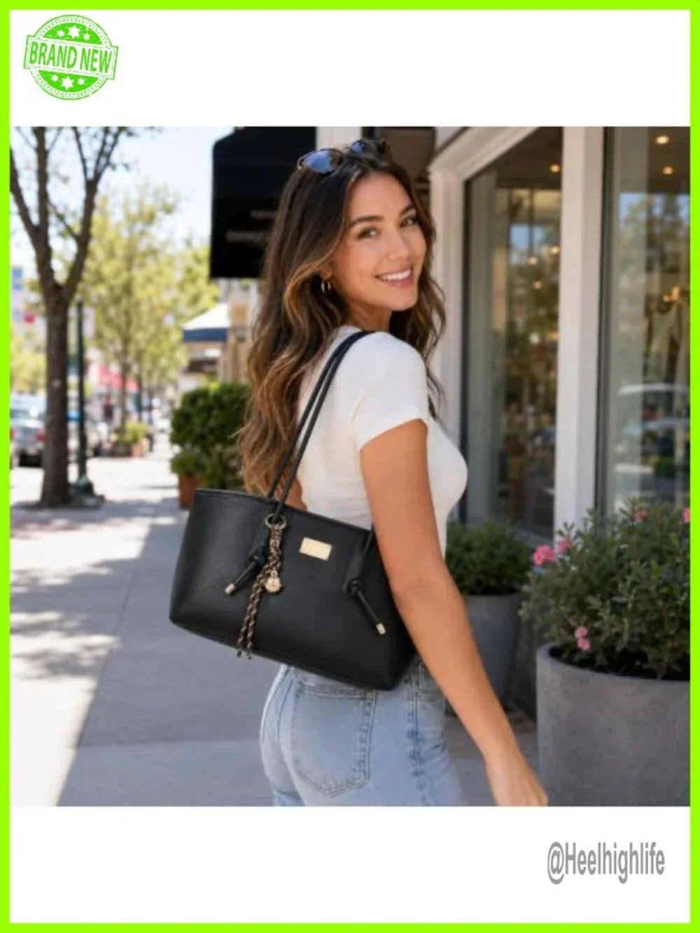 Vegan Leather Hobo Shoulder Bag with Adjustable Knotted Strap